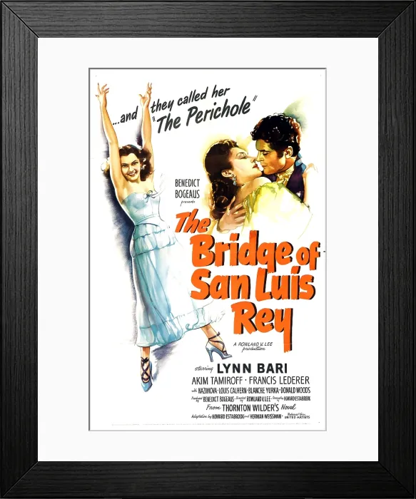 Framed Print : THE BRIDGE OF SAN LUIS REY, from left: Lynn Bari, Francis Lederer, 1944 Framed Print : THE BRIDGE OF SAN LUIS REY, from left: Lynn Bari, Francis Lederer, 1944