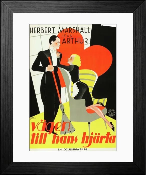 Framed Print : IF YOU COULD ONLY COOK, (aka VAGEN TILL HANS HJARTA), Swedish poster art, 1935 Framed Print : IF YOU COULD ONLY COOK, (aka VAGEN TILL HANS HJARTA), Swedish poster art, 1935