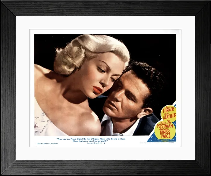 Framed Print : THE POSTMAN ALWAYS RINGS TWICE, Lana Turner, John Garfield, 1946 Framed Print : THE POSTMAN ALWAYS RINGS TWICE, Lana Turner, John Garfield, 1946