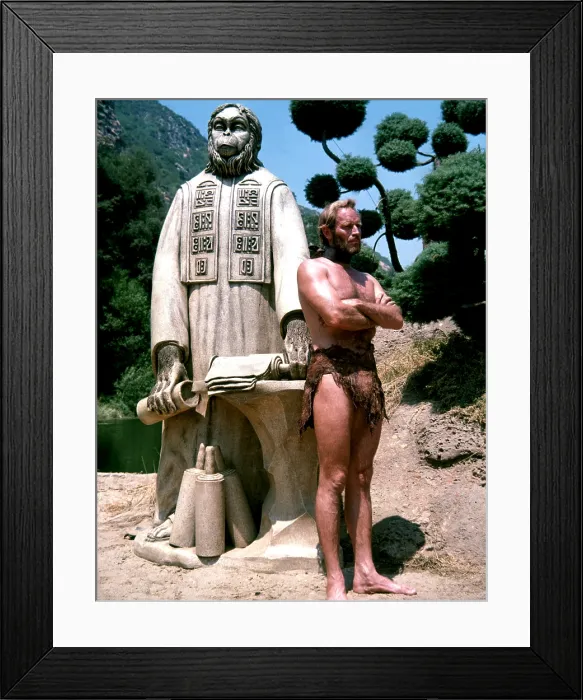 Framed Print : PLANET OF THE APES, Charlton Heston, 1968, TM & Copyright (c) 20th Century Fox Film Corp. All rights reserved