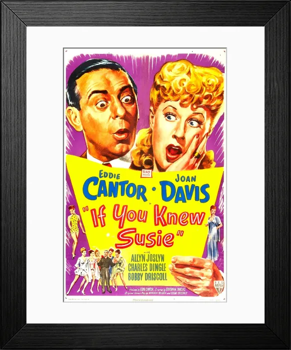 Framed Print : IF YOU KNEW SUSIE, US poster, Eddie Cantor, Joan Davis, 1948