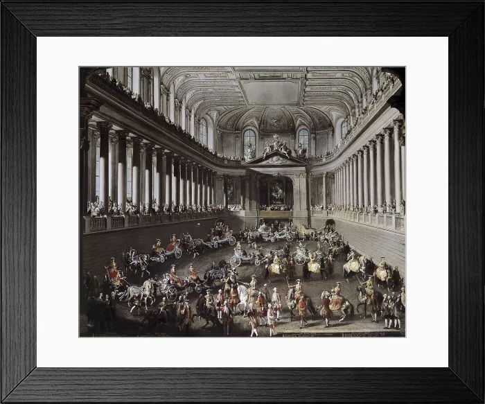 Framed Print : Austria (1743). Parade of the Spanish horse riding in Vienna. Oil on canvas. MEYTENS, Martin van (1695-1770). AUSTRIA. Vienna Framed Print : Austria (1743). Parade of the Spanish horse riding in Vienna. Oil on canvas. MEYTENS, Martin van (1695-1770). AUSTRIA. Vienna