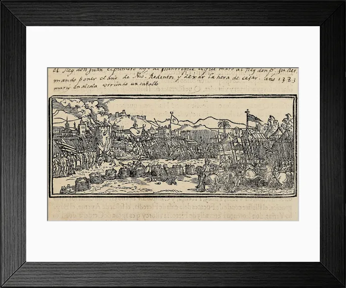 Framed Print : Crown of Aragon (13th c.). James I (1238). Conquest of Valencia