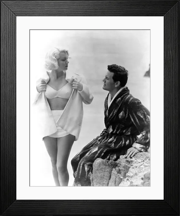 Framed Print : THE POSTMAN ALWAYS RINGS TWICE, from left: Lana Turner, John Garfield, 1946