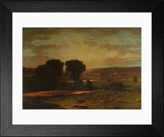 Framed Print : PEACE AND PLENTY, by George Inness, 1865, American painting, oil on canvas