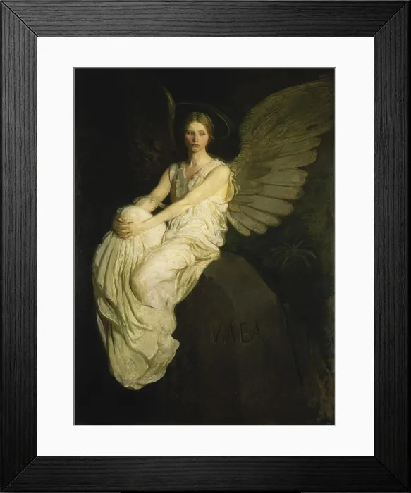 Framed Print : Stevenson Memorial 1921, by Abbott Handerson Thayer, 1849-1921, American painting, oil on canvas Framed Print : Stevenson Memorial 1921, by Abbott Handerson Thayer, 1849-1921, American painting, oil on canvas
