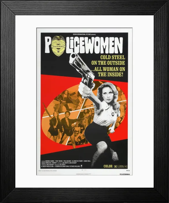 Framed Print : POLICEWOMEN, US poster, Sondra Currie, 1974 Framed Print : POLICEWOMEN, US poster, Sondra Currie, 1974