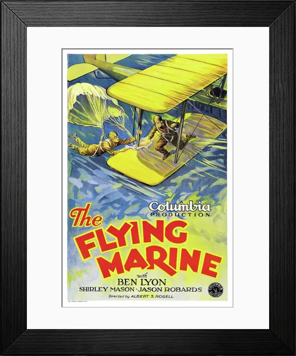Framed Print : THE FLYING MARINE, US poster, 1929 Framed Print : THE FLYING MARINE, US poster, 1929