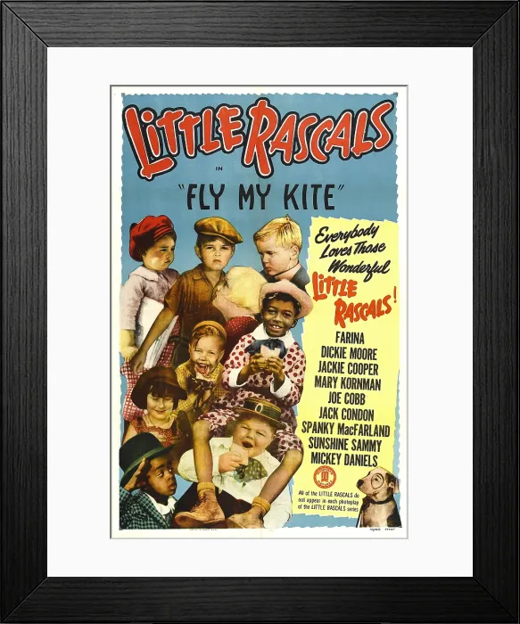 Framed Print : FLY MY KITE, center right: Allen Farina Hoskins, bottom right: Joe Cobb, center left: Bobby Hutchins, bottom left: Matthew Stymie Beard Framed Print : FLY MY KITE, center right: Allen Farina Hoskins, bottom right: Joe Cobb, center left: Bobby Hutchins, bottom left: Matthew Stymie Beard