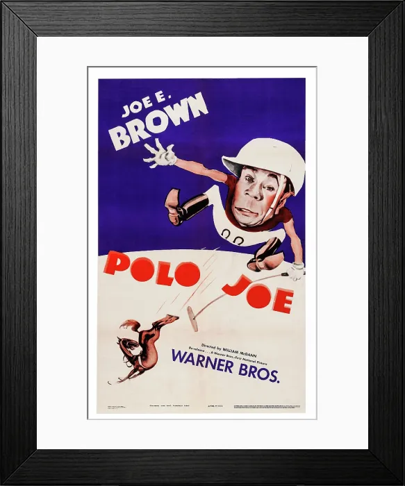 Framed Print : POLO JOE, US poster art, Joe E. Brown, 1936 Framed Print : POLO JOE, US poster art, Joe E. Brown, 1936