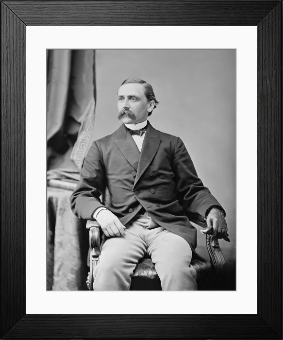 Framed Print : Portrait of a Carpetbagger. Gen. Adelbert Ames was a Medal of Honor recipient in the US Civil War. As Radical Republican from Maine, he served as military governor, U.S