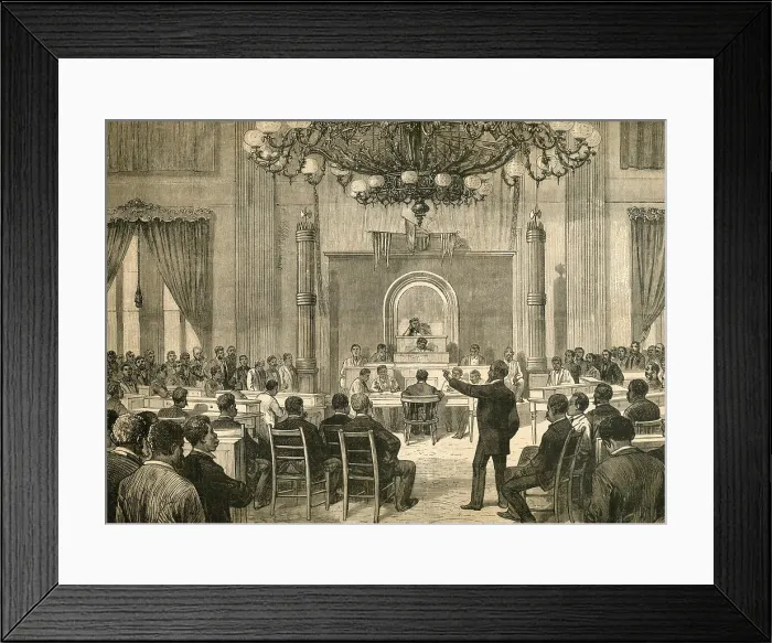 Framed Print : The Colored National Convention was held at Nashville, Tennessee, April 5-7, 1876. Nashville
