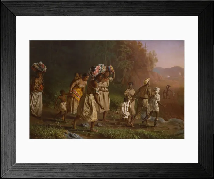 Framed Print : ON TO LIBERTY, by Theodor Kaufmann, 1867, American painting, oil on canvas