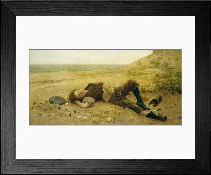 Framed Print : CASTLES IN SPAIN, by Alexander Harrison, 1882, American painting, oil on canvas