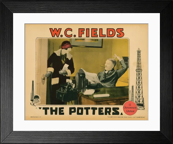Framed Print : THE POTTERS, lobbycard, from left: Ivy Harris, W.C. Fields, 1927 Framed Print : THE POTTERS, lobbycard, from left: Ivy Harris, W.C. Fields, 1927