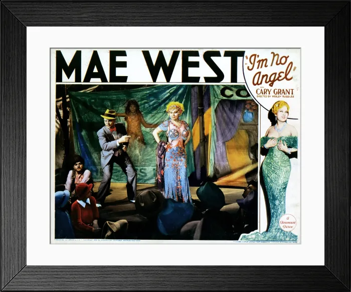 Framed Print : I'M NO ANGEL, from left, Russell Hopton, Mae West, 1933