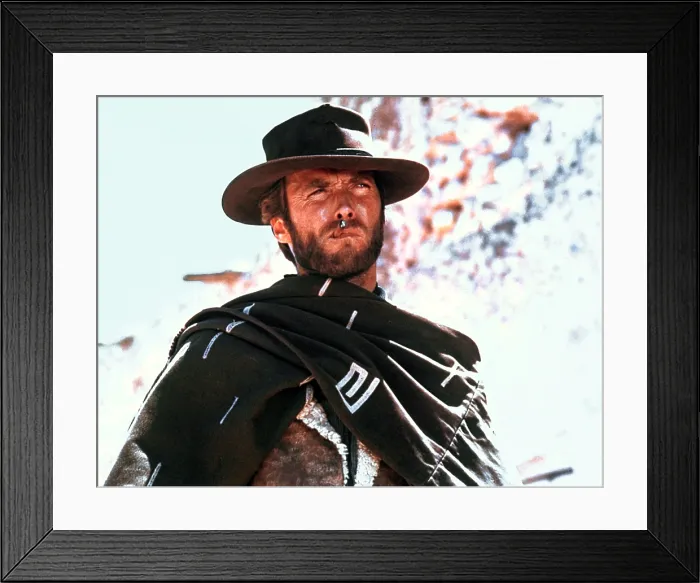 Framed Print : FOR A FEW DOLLARS MORE, Clint Eastwood, 1965 Framed Print : FOR A FEW DOLLARS MORE, Clint Eastwood, 1965