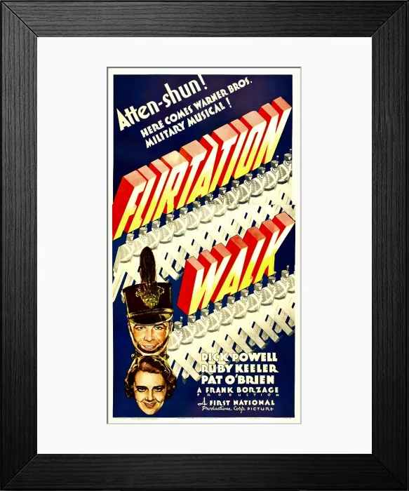 Framed Print : FLIRTATION WALK, bottom from top: Dick Powell, Ruby Keeler, 1934