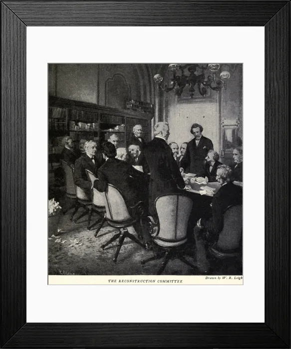 Framed Print : The Joint Committee of Fifteen, composed of Senators and Congressmen, adopted resolutions that framed the 14th Amendment Framed Print : The Joint Committee of Fifteen, composed of Senators and Congressmen, adopted resolutions that framed the 14th Amendment