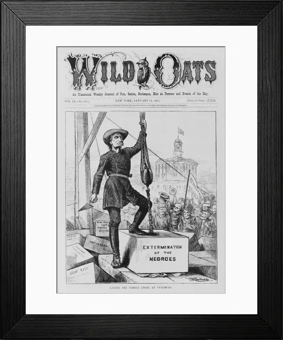 Framed Print : LAYING THE CORNER STONE AT VICKSBURG, by James Albert Wales, 1875 Framed Print : LAYING THE CORNER STONE AT VICKSBURG, by James Albert Wales, 1875