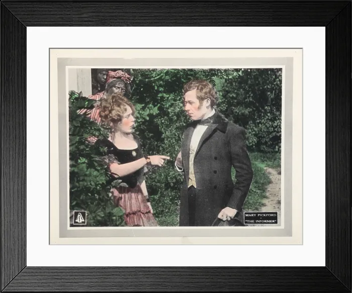 Framed Print : THE INFORMER, left: Mary Pickford on lobbycard, 1912