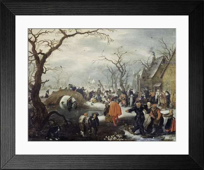 Framed Print : Shrove Tuesday in the Country, by Adriaen van de Venne, 1625 Dutch painting, oil on panel