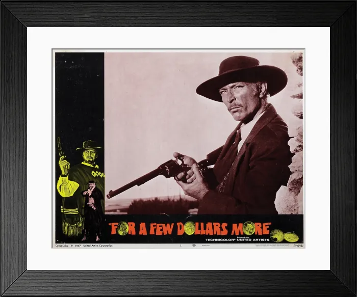 Framed Print : FOR A FEW DOLLARS MORE, (aka PER QUALCHE DOLLARO IN PIU), Lee Van Cleef, 1965 Framed Print : FOR A FEW DOLLARS MORE, (aka PER QUALCHE DOLLARO IN PIU), Lee Van Cleef, 1965