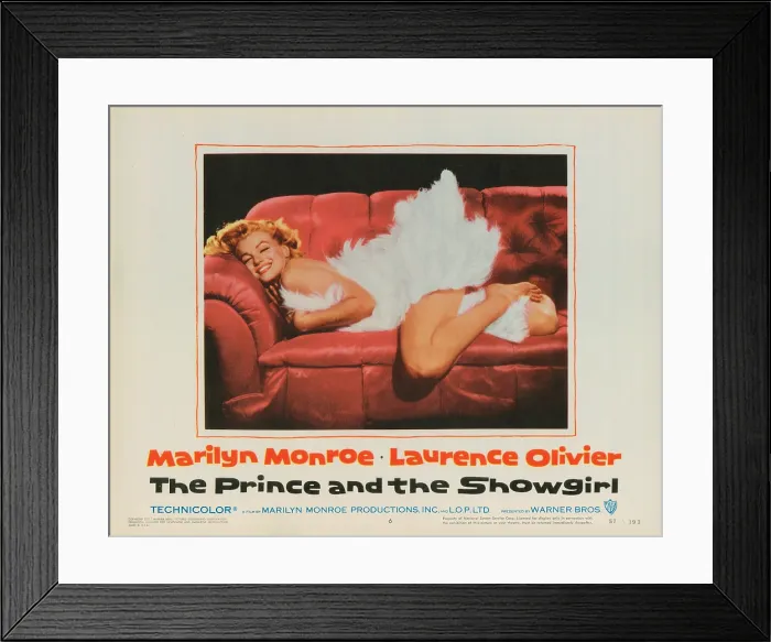 Framed Print : THE PRINCE AND THE SHOWGIRL, lobbycard, Marilyn Monroe, 1956 Framed Print : THE PRINCE AND THE SHOWGIRL, lobbycard, Marilyn Monroe, 1956