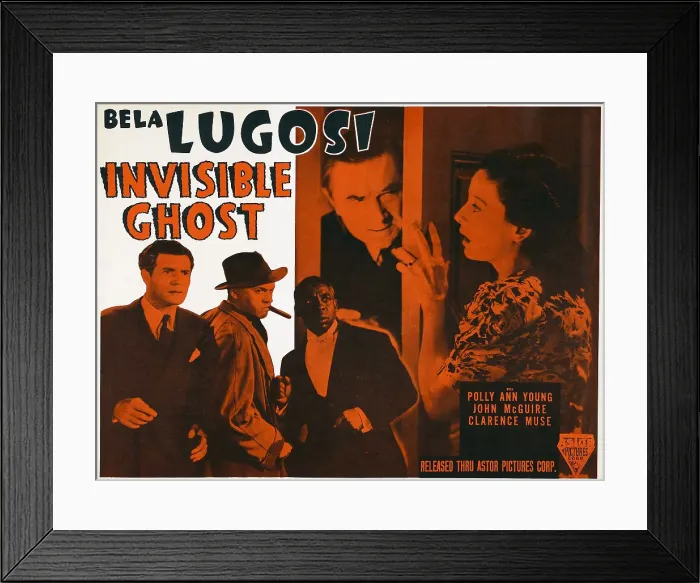 Framed Print : INVISIBLE GHOST, trio on bottom left, from left: John McGuire, George Pembroke, Clarence Muse; top right, left to right: Bela Lugosi