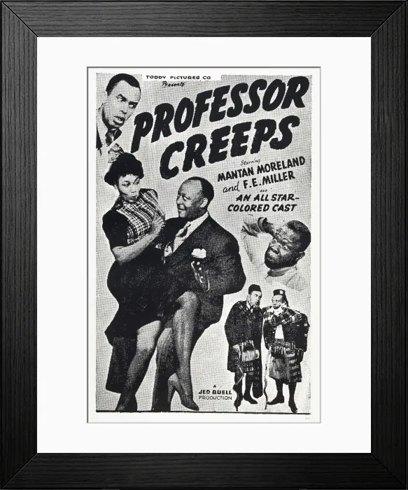 Framed Print : PROFESSOR CREEPS, US poster art, bottom second from left: Mantan Moreland, 1942 Framed Print : PROFESSOR CREEPS, US poster art, bottom second from left: Mantan Moreland, 1942