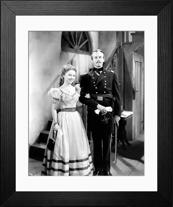 Framed Print : FORT APACHE, Shirley Temple, Henry Fonda, 1948