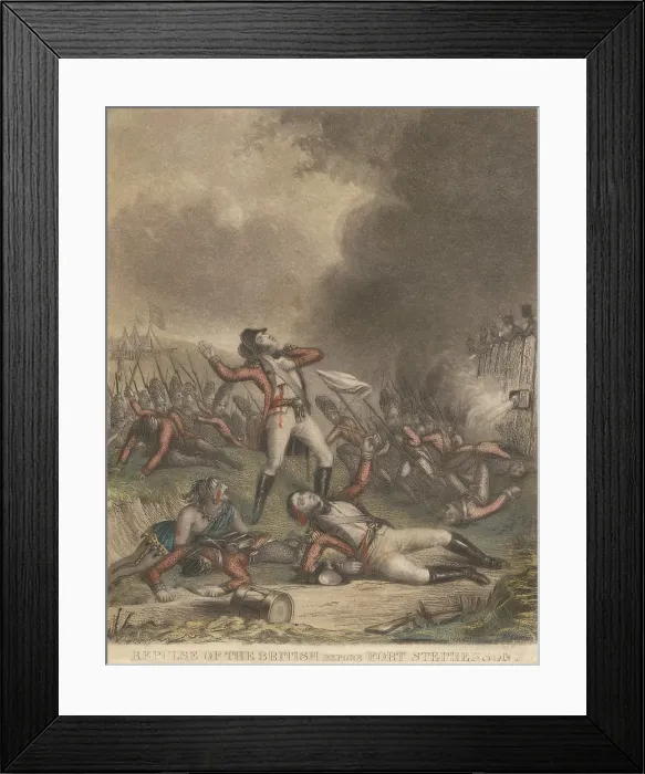 Framed Print : War of 1812. Battle of Fort Stephenson, in Sandusky County, Ohio, Aug. 2, 1813