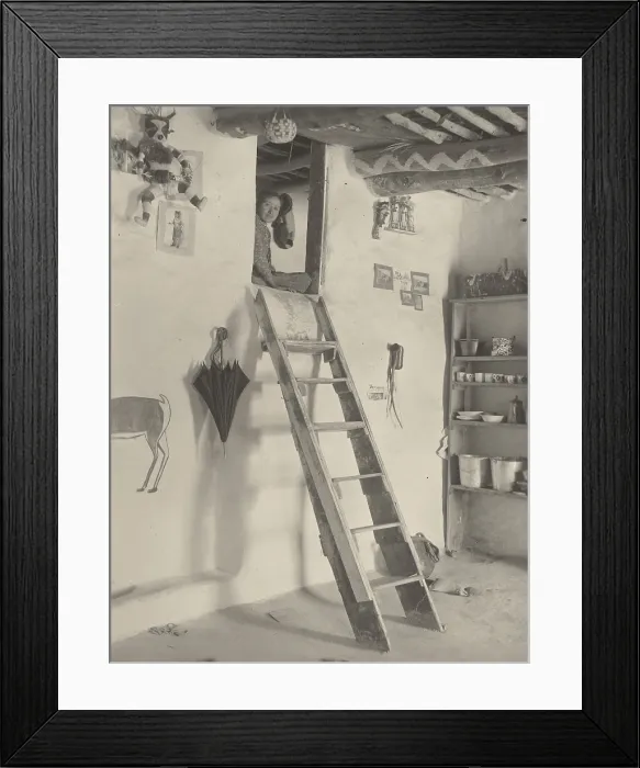 Framed Print : INTERIOR OF MR. HOOKERS HOUSE, SICHIMOVI, 1902, A.C. Vroman. Photo of the interior of a Hopi pueblo residence in the village of Sichimovi, Arizona Framed Print : INTERIOR OF MR. HOOKERS HOUSE, SICHIMOVI, 1902, A.C. Vroman. Photo of the interior of a Hopi pueblo residence in the village of Sichimovi, Arizona