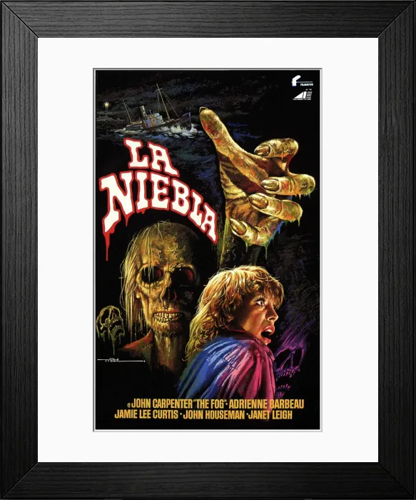 Framed Print : THE FOG, (aka LA NIEBLA), Jamie Lee Curtis, (French poster art), 1980. Embassy / Courtesy: Everett Collection Framed Print : THE FOG, (aka LA NIEBLA), Jamie Lee Curtis, (French poster art), 1980. Embassy / Courtesy: Everett Collection