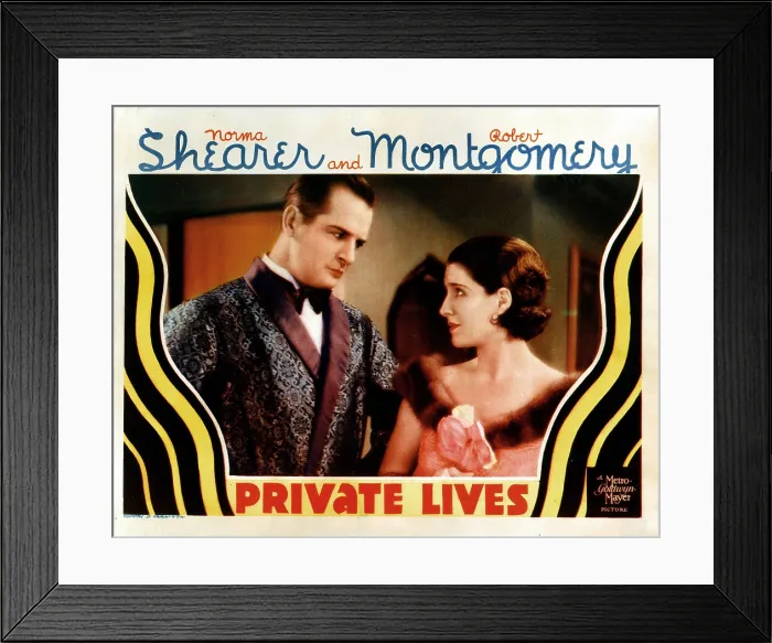 Framed Print : PRIVATE LIVES, from left, Reginald Denny, Norma Shearer, 1931