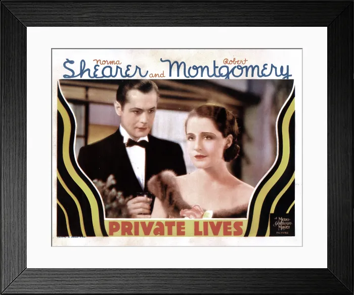 Framed Print : PRIVATE LIVES, from left, Robert Montgomery, Norma Shearer, 1931 Framed Print : PRIVATE LIVES, from left, Robert Montgomery, Norma Shearer, 1931