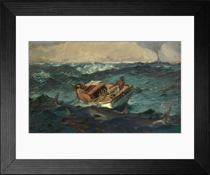 Framed Print : THE GULF STREAM, by Winslow Homer, 1899, American painting, oil on canvas