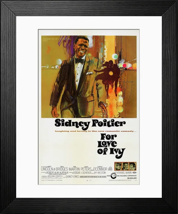 Framed Print : FOR LOVE OF IVY, US poster art, Sidney Poitier, 1968 Framed Print : FOR LOVE OF IVY, US poster art, Sidney Poitier, 1968