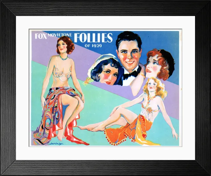 Framed Print : FOX MOVIETONE FOLLIES OF 1929, lobbycard, 1929. TM and Fox Film Corporation, All rights reserved. / courtesy Everett Collection