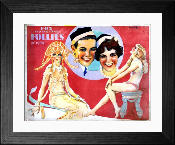 Framed Print : FOX MOVIETONE FOLLIES OF 1929, center, John Breeden, Sharon Lynn, 1929, TM and Fox Film Corporation, All rights reserved / courtesy Everett Collection Framed Print : FOX MOVIETONE FOLLIES OF 1929, center, John Breeden, Sharon Lynn, 1929, TM and Fox Film Corporation, All rights reserved / courtesy Everett Collection