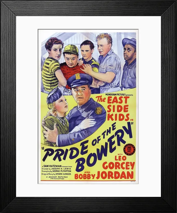 Framed Print : PRIDE OF THE BOWERY, US poster, top from left: Bobby Jordan, Leo Gorcey, David Gorcey, Ernest Morrison, bottom from left: Mary Ainslee, Kenneth Harlan, 1940 Framed Print : PRIDE OF THE BOWERY, US poster, top from left: Bobby Jordan, Leo Gorcey, David Gorcey, Ernest Morrison, bottom from left: Mary Ainslee, Kenneth Harlan, 1940