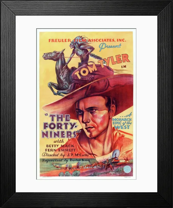 Framed Print : THE FORTY-NINERS, US poster, Tom Tyler, 1932