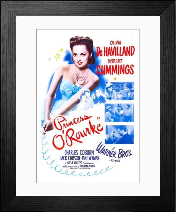 Framed Print : PRINCESS O'ROURKE, US poster, Olivia de Havilland, 1943