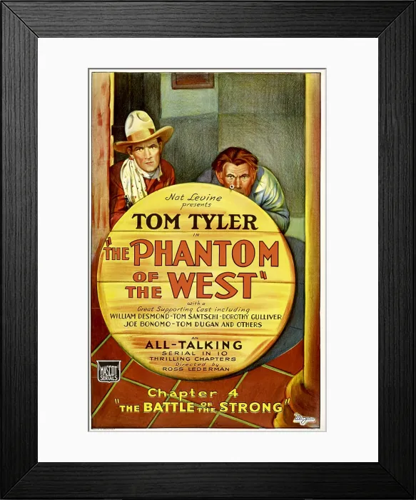 Framed Print : THE PHANTOM OF THE WEST, left: Tom Tyler in Chapter 4: The Battle of the Strong, 1931 Framed Print : THE PHANTOM OF THE WEST, left: Tom Tyler in Chapter 4: The Battle of the Strong, 1931