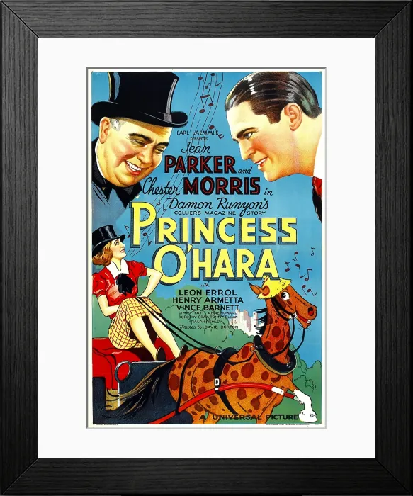 Framed Print : PRINCESS O'HARA, top right: Chester Morris, bottom left: Jean Parker, 1935