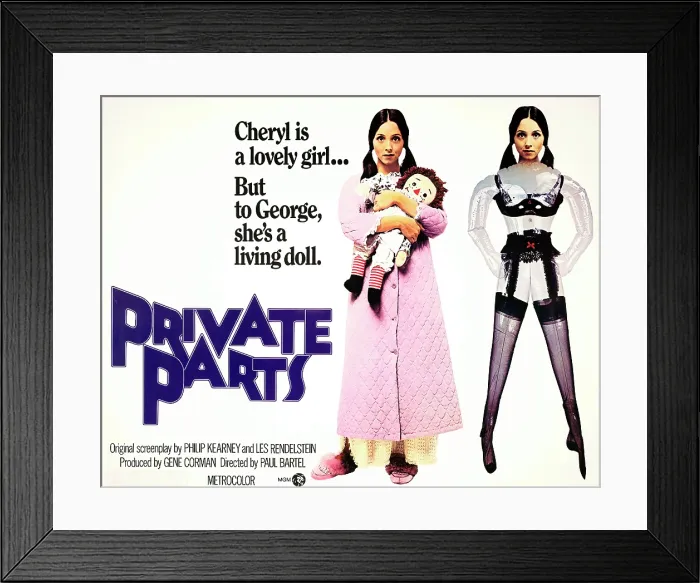 Framed Print : PRIVATE PARTS, left and right: Ayn Ruymen, 1972