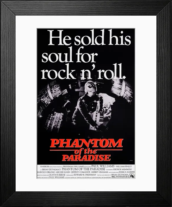 Framed Print : PHANTOM OF THE PARADISE, William Finley (as the Phantom), 1974, TM and Copyright 20th Century Fox Film Corp. All rights reserved. / courtesy Everett Collection Framed Print : PHANTOM OF THE PARADISE, William Finley (as the Phantom), 1974, TM and Copyright 20th Century Fox Film Corp. All rights reserved. / courtesy Everett Collection