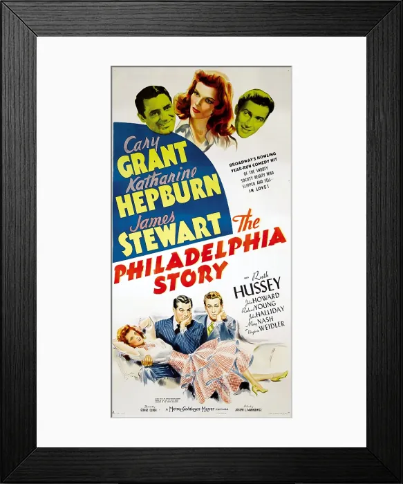 Framed Print : THE PHILADELPHIA STORY, top from left: Cary Grant, Katharine Hepburn, James Stewart, bottom from left: Katharine Hepburn, Cary Grant, James Stewart, 1940 Framed Print : THE PHILADELPHIA STORY, top from left: Cary Grant, Katharine Hepburn, James Stewart, bottom from left: Katharine Hepburn, Cary Grant, James Stewart, 1940