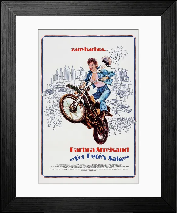 Framed Print : FOR PETE'S SAKE, US poster art, Barbra Streisand, 1974