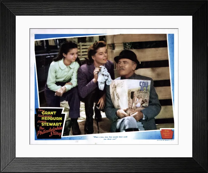 Framed Print : THE PHILADELPHIA STORY, from left, Virginia Weidler, Katharine Hepburn, Roland Young, 1940 Framed Print : THE PHILADELPHIA STORY, from left, Virginia Weidler, Katharine Hepburn, Roland Young, 1940